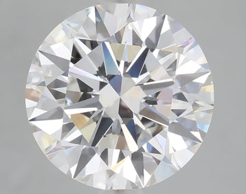 Shiny 3.04 CT Round Shape D Color VS2 Clarity Lab Grown Diamond For Wedding Special Ring