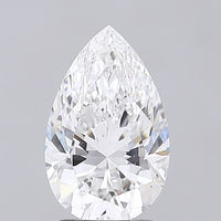 Experience Luxury 2.02 CT Pear Shape D Color VVS2 Clarity Lab Grown Diamond For Dear Time