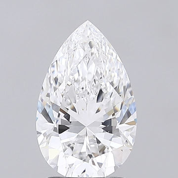 Experience Luxury 2.02 CT Pear Shape D Color VVS2 Clarity Lab Grown Diamond For Dear Time