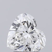 Shiny 2.00 CT Heart Shape F Color VS2 Clarity Moissanite Diamond For Wedding Ring