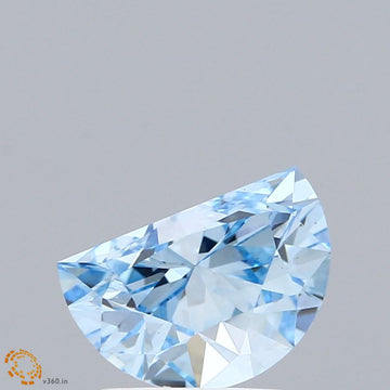 Elegant Fancy Intense Blue Color VS1 Clarity 1.73 CT Antique Shape Moissanite Diamond For Custom Ring