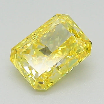 Experience Luxury 0.92 CT Radiant Shape Fancy Vivid Yellow Color VVS1 Clarity Lab Grown Diamond For Mild Storm