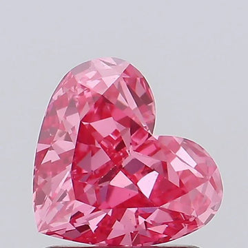 Fine Of 1.07 CT Heart Shape Fancy Vivid Pink Color VS2 Clarity Moissanite Diamond For After Her