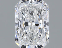 Sparkling 1.03 CT Radiant Shape D Color SI1 Clarity Lab grown Diamond For Quiet Spark
