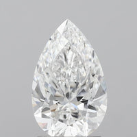 Shiny 2.03 CT Pear Shape D Color VVS2 Clarity Lab Grown Diamond For Sweet Light