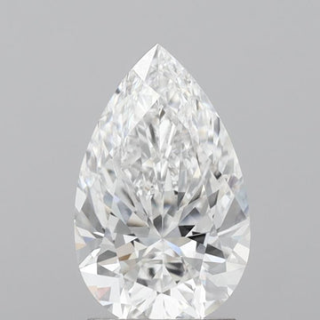 Shiny 2.03 CT Pear Shape D Color VVS2 Clarity Lab Grown Diamond For Sweet Light