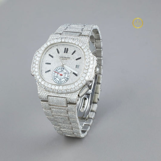Full Iced Out Sports Watch - Moissanite Diamond Athletic Timepiece by Ivevar