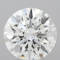 Shiny 3.20 CT Round Shape D Color VS2 Clarity Lab Grown Diamond For Wedding Special Ring