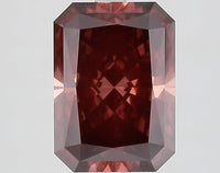 High Quality 3.06 CT Radiant Shape Fancy Deep Brownish Pink Color VVS2 Clarity Moissanite Diamond For Wedding Ring
