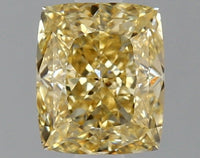 Brilliant 1.12 CT Cushion Shape Fancy  Intense Yellow Color VVS1 Clarity Lab Grown Diamond For New Dawn