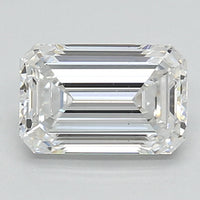 Shiny E Color VS2 Clarity 1.20 CT Emerald Shape Moissanite Diamond For Cocktail Ring