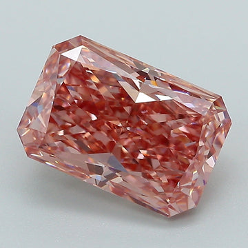 Experience Luxury 3.02 CT Radiant Shape Fancy Light Pink Color VS1 Clarity Moissanite Diamond For Anniversary Ring
