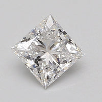 Luxurious 0.95 CT Princess Shape E Color VVS2 Clarity Lab Grown Diamond For White Petals