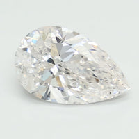 Elegant 0.90 CT Pear Shape D Color SI1 Clarity Lab Grown Diamond For the Silver Days