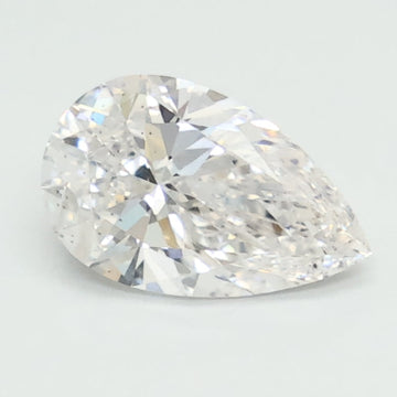 Elegant 0.90 CT Pear Shape D Color SI1 Clarity Lab Grown Diamond For the Silver Days