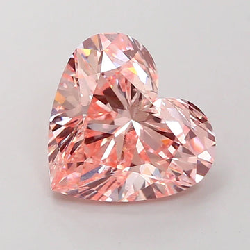 fine Of 3.15 CT Heart Shape Fancy Intense Pink Color VS2 Clarity Moissanite Diamond For Blue Silence