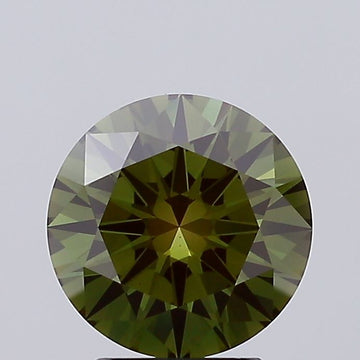 Latest 2.48 CT Round Shape Fancy Intense Green Color VS2 Clarity Moissanite Diamond For Cocktail Ring