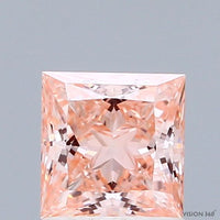 Minimalist Fancy Intense Pink Color 1.02 CT Princess Shape VS1 Clarity Lab grown Diamond For Her Ring