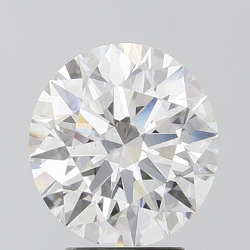 Shiny 3.07 CT Round Shape D Color VS2 Clarity Lab Grown Diamond For Wedding Special Ring