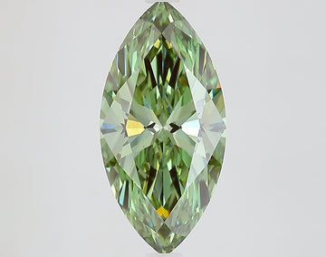 Fantastic 3.01 CT Marquise Shape Fancy Vivid Green Color VS1 Clarity Moissanite Diamond For Surprise Ring