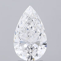 Unique 2.06 CT Pear Shape D Color VVS2 Clarity Lab Grown Diamond For Blue Silence