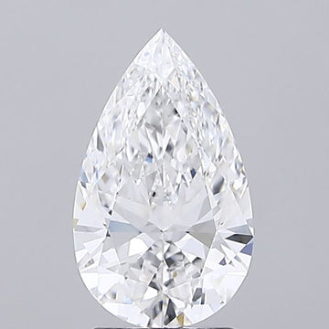 Unique 2.06 CT Pear Shape D Color VVS2 Clarity Lab Grown Diamond For Blue Silence