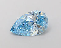 Luxurious 1.25 CT Pear Shape Fancy Intense Blue Color VS2 Clarity Moissanite Diamond For Birthday Ring