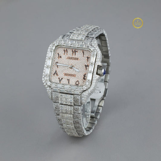 Iced Out Square Watch - Luxury Diamond Hip Hop Timepiece for Men Ivevar