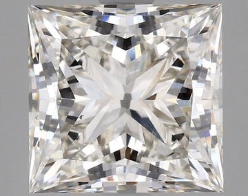Brilliant 3.86 CT Princess Shape H Color VS1 Clarity Moissanite Diamond For Anniversary Ring