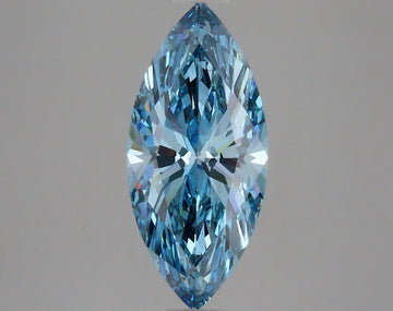 Perfect 3.12 CT Marquise Shape Fancy Vivid Blue Color VS1 Clarity Moissanite Diamond For Wedding Ring