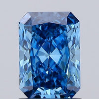 Surprise 1.01 CT Radiant Shape Fancy Vivid Blue Color VVS2 Clarity Lab Grown Diamond For Clear Path