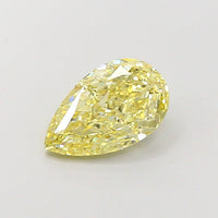 Fine 1.53 CT Pear Shape Fancy  Intense Yellow Color VS1 Clarity Lab Grown Diamond For One Reason