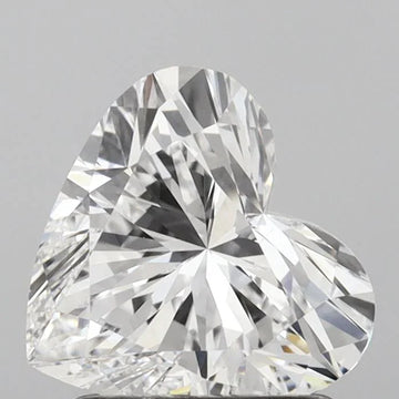 Bright Of 1.51 CT Heart Shape D Color VS1 Clarity Moissanite Diamond For Soft Truth