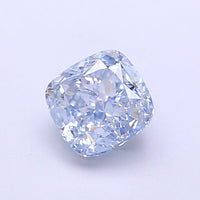 Sustainable 1.15 CT Cushion Shape Fancy Intense Blue Color VVS1 Clarity Lab Grown Diamond For Found Time