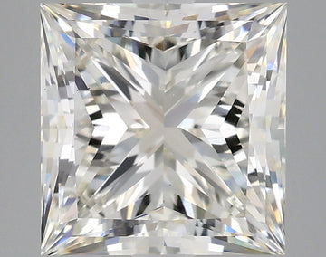 Stunning 3.71 CT Princess Shape H Color VS1 Clarity Moissanite Diamond For Birthday Ring