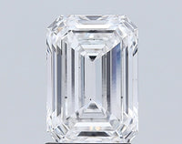 Luxury F Color SI1 Clarity 2.07 CT Emerald Shape Moissanite Diamond For Birthday Ring