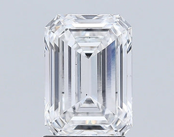 Luxury F Color SI1 Clarity 2.07 CT Emerald Shape Moissanite Diamond For Birthday Ring