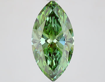 Excellent 3.06 CT Marquise Shape Fancy Vivid Green Color VVS2 Clarity Moissanite Diamond For Anniversary Ring