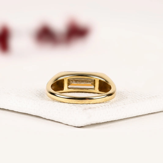 Baguette Cut Solitaire Engagement Ring - view 2