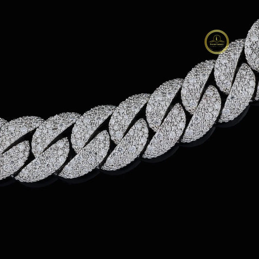 Custom Interlocking Geometric Link Micro Chain - view 3