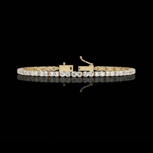 4.32 TCW Elegant Lab Grown Diamond Tennis Bracelet with Round Brilliant Cut Stones for Luxurious Sophistication By Ivevar