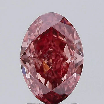 Custom luxury Of 2.01 CT Oval Shape Fancy Vivid Pink Color VS2 Clarity Moissanite Diamond For Kind Storm