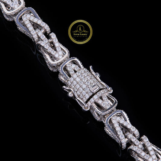 Iced Out Woven Lab Grown Diamond Choker Necklace - view 3