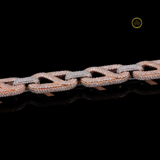 Custom Geometric Station Link Micro Chain - view 3