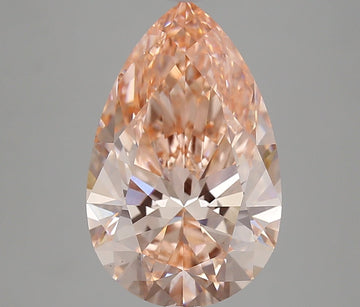 Custom Luxury 5.22 CT Pear Shape Fancy Intense Pink Color VS1 Clarity Lab grown Diamond For Custom Ring