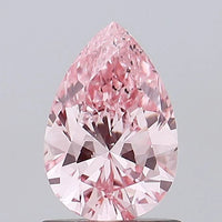 Stylish 1.00 Ct Fancy Vivid Pink Pear Cut Moissanite Diamond For Anniversary ring