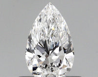 Brilliant 0.40 CT Pear Shape D Color SI1 Clarity Lab Grown Diamond For the Calm Eyes
