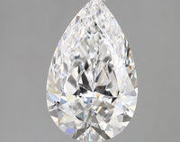 Stunning 3.03 CT Pear Shape D Color VS1 Clarity Moissanite Diamond For Birthday Ring
