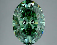 Affordable Of 4.02 CT Oval Shape Fancy Vivid Green Color VS2 Clarity Lab Grown Diamond For Mild Storm