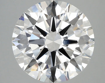 luxury 4.03 CT Round Shape D Color VS2 Clarity Moissanite Diamond For Party Ring